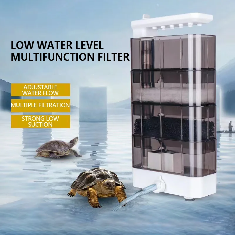 Reef Tank Filter - 3-In-1 Aquarium Quiet Fish Turtle Tank