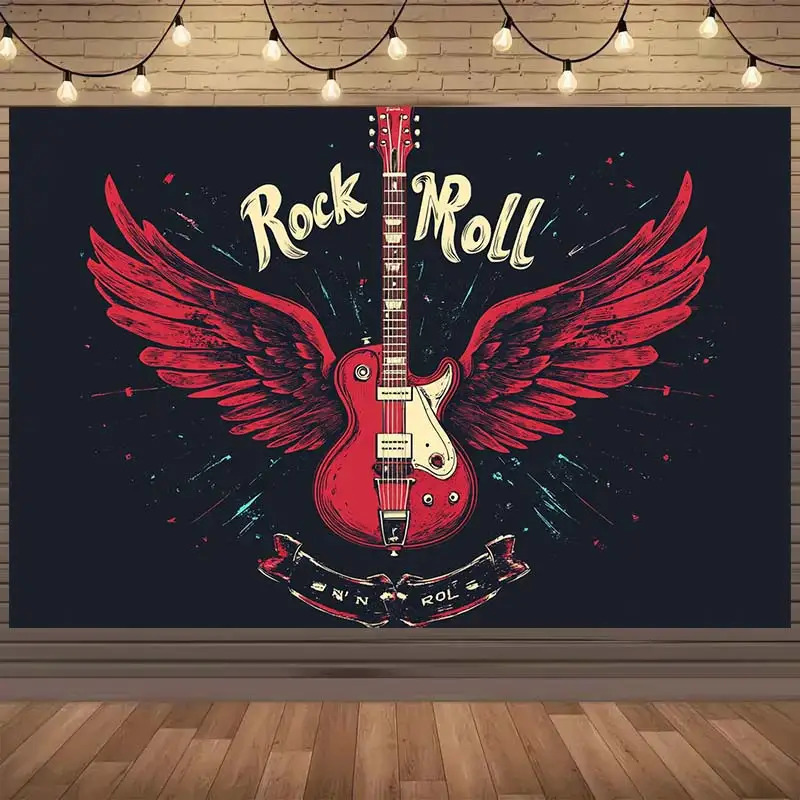 Live Rock - Rock and Roll Guitar Tapestry Music