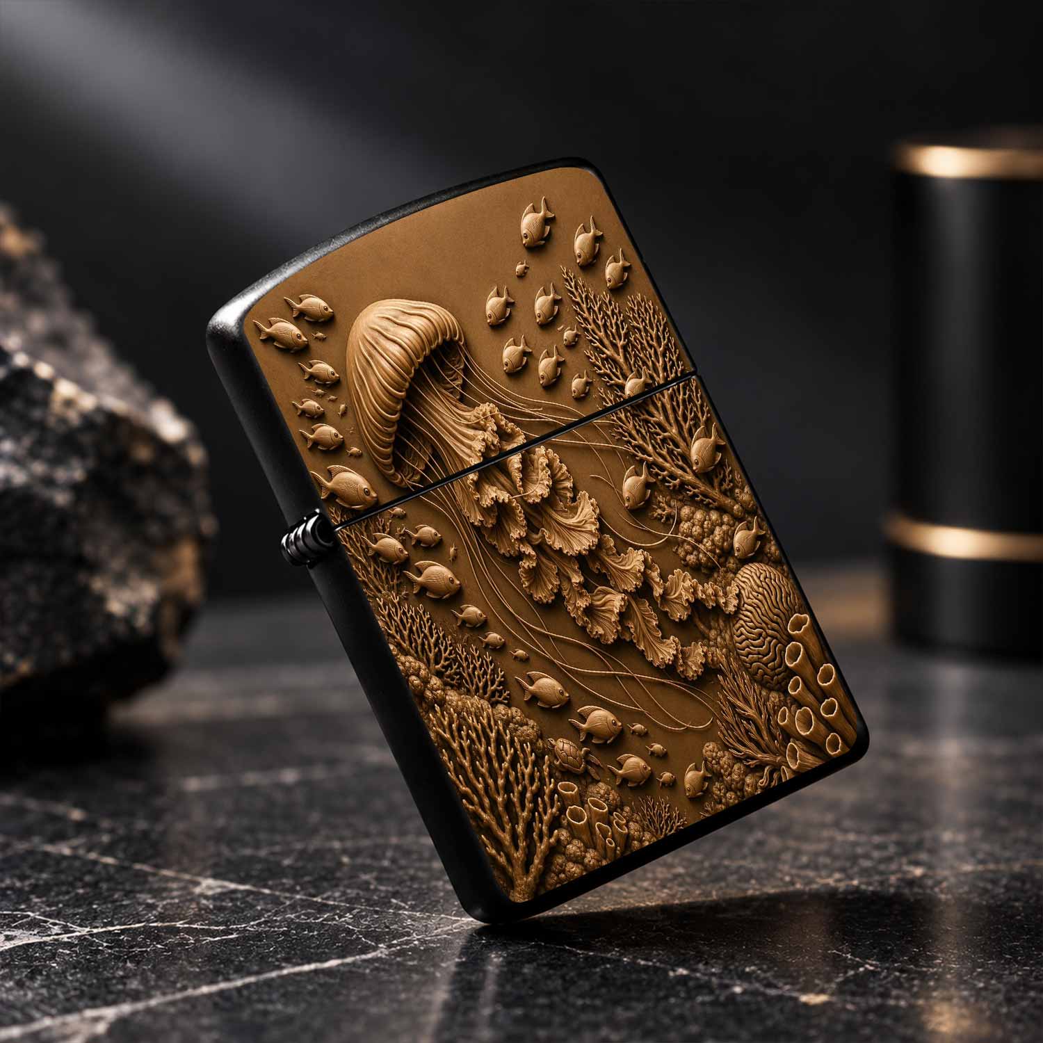English: Embossed Jellyfish Pa - Marine Coral ulasan dan harga
