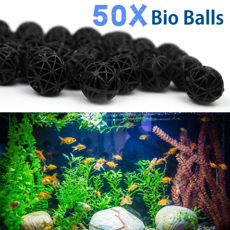 50Pcs 16mm Aquarium Bio Filter - Marine Fish Tank ulasan dan harga
