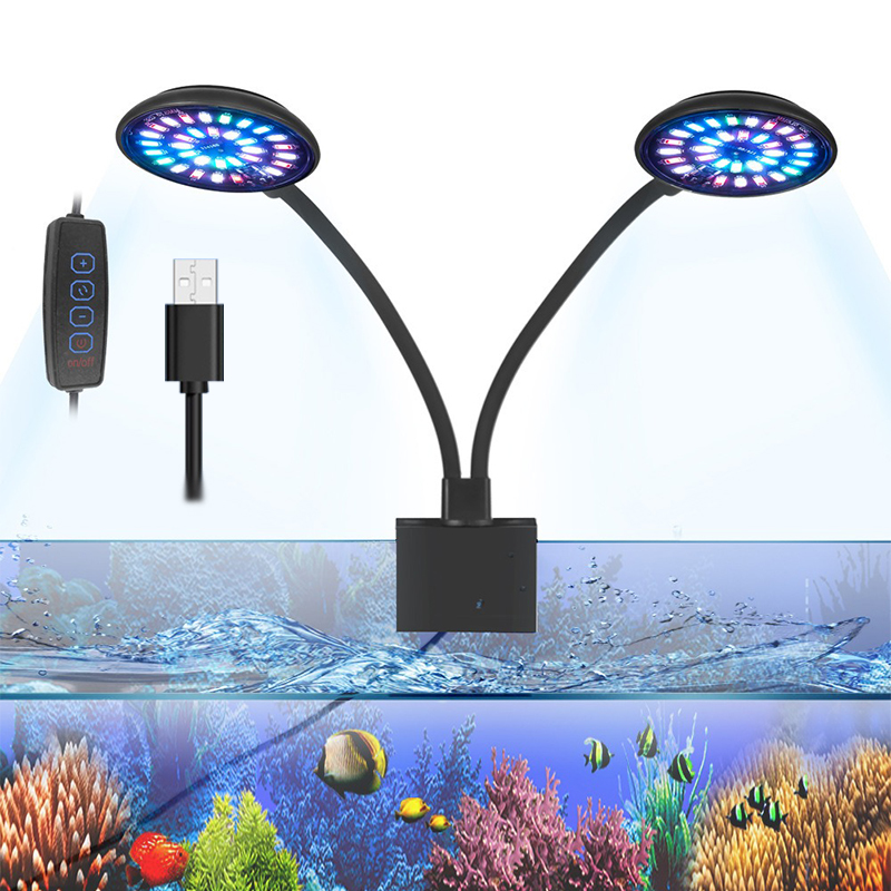 USB Aquarium LED Light Fish Ta - Aquarium Marine Lights ulasan dan harga
