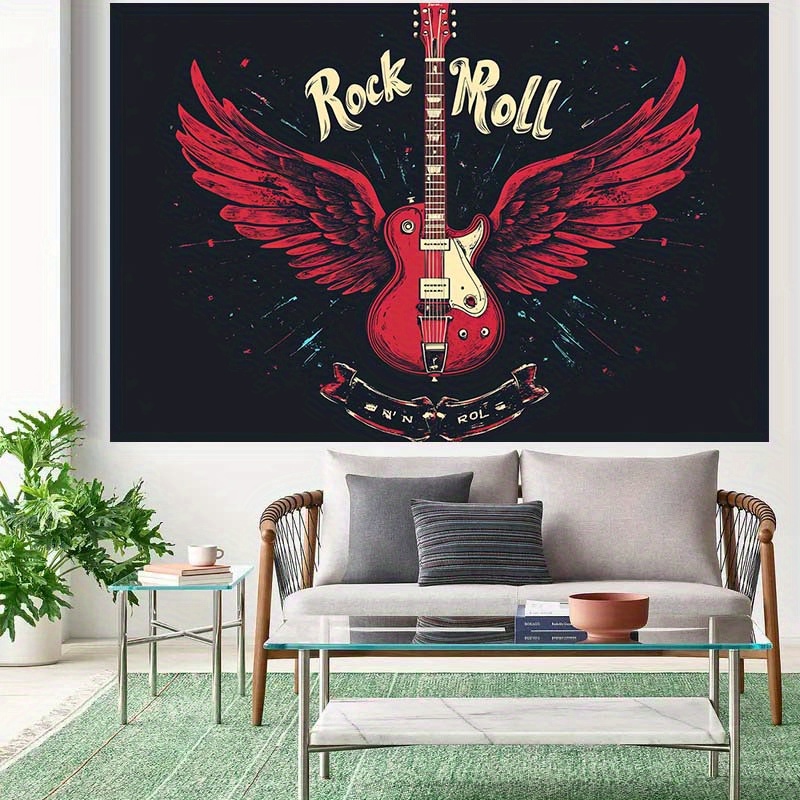 Rock and Roll Guitar Tapestry  - Live Rock ulasan dan harga
