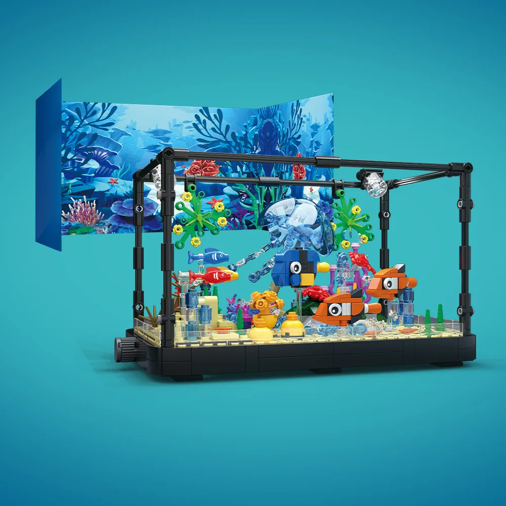 Fish Tank Building Block Set w - Ocean Aquarium ulasan dan harga