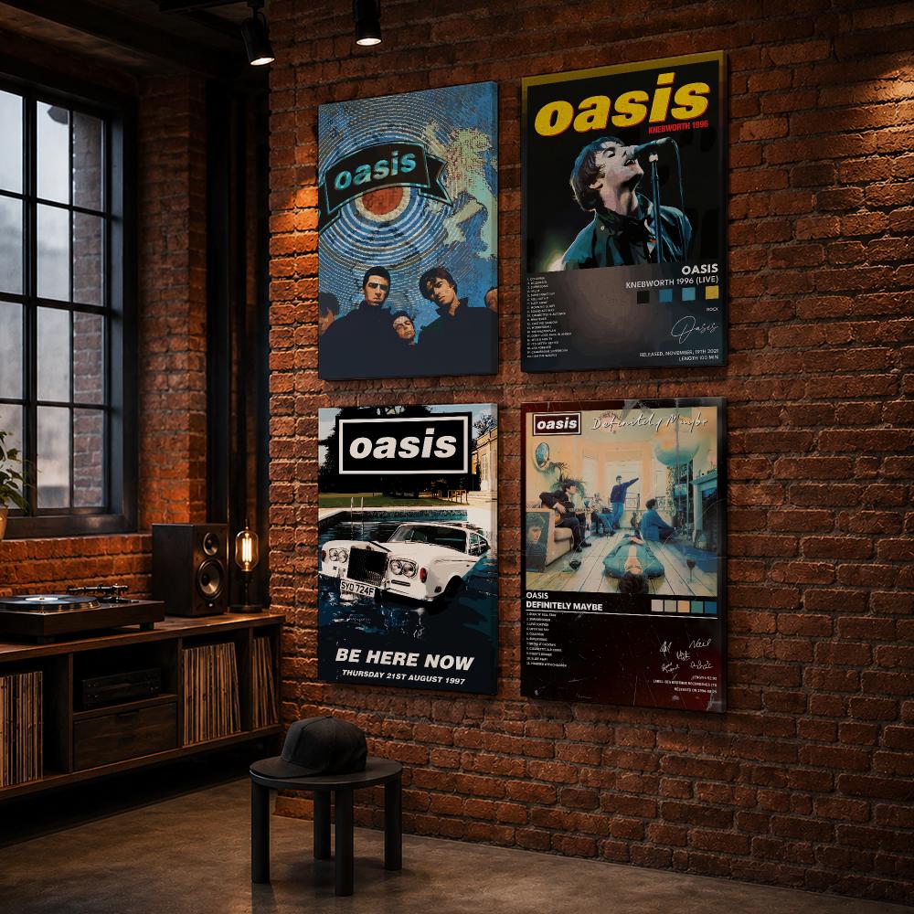 O-Oasis Rock Band Album Framed - Live Rock ulasan dan harga